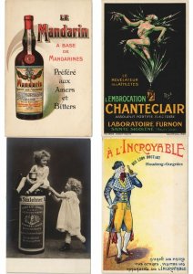 ADVERTISING PUBLICITÉ with BETTER 110 Vintage Postcards Pre-1940 (L4542)