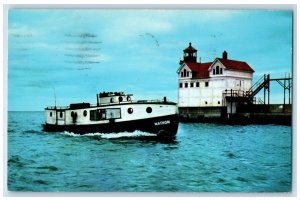 1962 Mathon's Fishing Boats Waukegan Illinois IL Posted Vintage Postcard