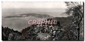 Modern Postcard Eze Village Generale view and Cap Ferrat