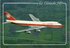 Air Canada 747 Postcard PC515