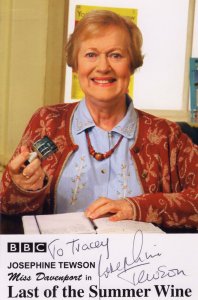 Josephine Tewson Last Of The Summer Wine Hand Signed BBC Cast Card Photo