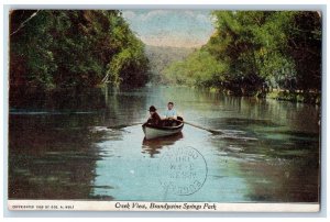 1911 Creekview Brandywine Spring Park River Boating Wilmington Delaware Postcard