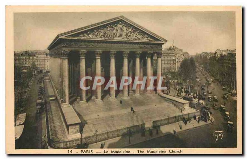 Old Postcard Paris Madeleine