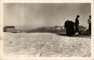 CPA SUPERBAGNERES - En Hiver - L'Hotel et la table d'Orientation (582968)