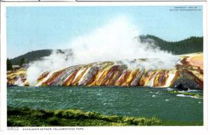 YELLOWSTONE, DETROIT PUBLISHING, EXCELSIOR GEYSER, DIVIDED BACK