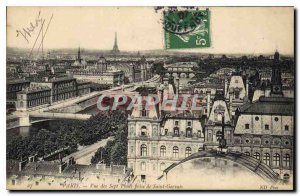 Postcard Old Paris View of the Seven bridges taken from Saint Gervais