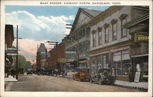 Danielson Connecticut CT Main St. Cars 1900s-10s Postcard