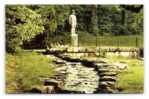 Jack Daniel's Statue And Spring Lynchburg Tennessee Distillery Postcard