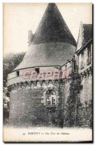 Old Postcard A Pontivy Chateau Tour