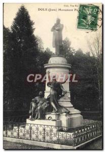 Old Postcard Dole Pasteur Monument