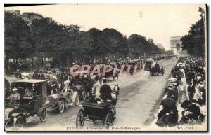 Old Postcard Paris L & # 39Avenue Du Bois De Boulogne