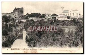 Old Postcard Talmont L & # 39Eglise and Chateau