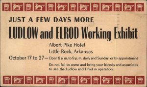 Little Rock Arkansas AR Tools Advertising Ludlow & Elrod c1940 Postal Card