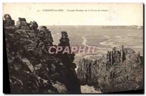 Old Postcard Camaret sur Mer Curious Rocks Pointe Penhir