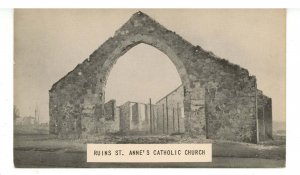 MA - Fieldston. Fire Ruins of St. Anne's Catholic Church, April 21, 1941