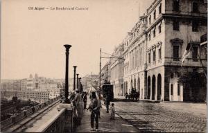 Alger Algeria Carnot Boulevard Unused Vintage Postcard D70