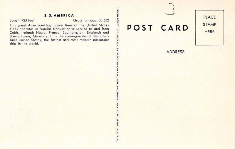 United States Lines - SS America