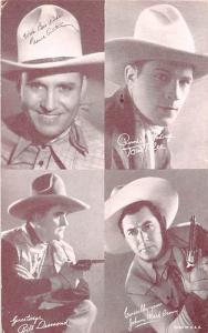 Gene Auty, Tom Tuler, Bill Dermond, Johnny Mack Browk Western Actor Mutoscope...