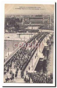 Visit SML Aphonse XIII Paris Old Postcard The royal procession on the Pont de...