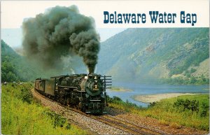 Delaware Water Gap Steam Train Berkshire Class #759 c1988 Postcard F95