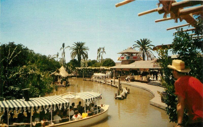 Anaheim California Amusement Explorer's Boat Postcard 12023