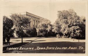 Ames Iowa~Iowa State College-University~Library Building~Students @ Path~44 RPPC