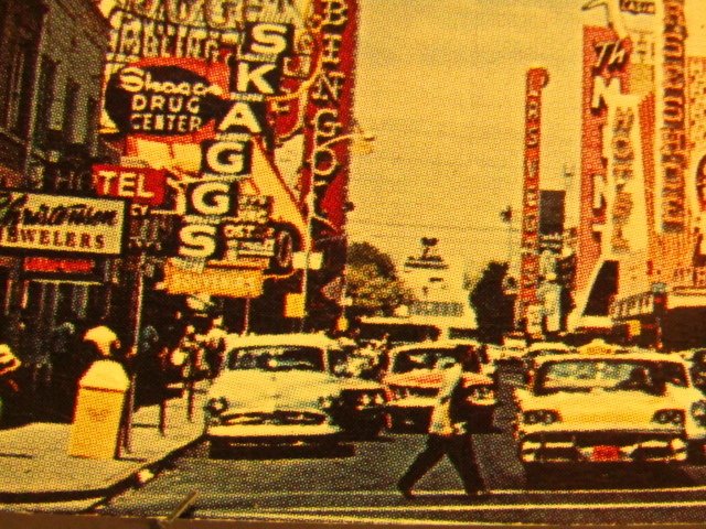 1950's Las Vegas, Nevada-Fremont St.-Street Scene