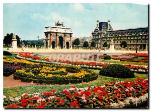 Modern Postcard Paris Jardin des Tuileries and Carrousel Triumph Atc