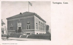 Post Office, Torrington, Connecticut, 1898 Postcard, Published by D.S. Watson