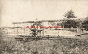 WI, Wausau, Wisconsin, RPPC, The Minnesota Badger Bi-Plane, John Schwister