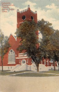 J69/ Storm Lake Iowa Postcard c1910 Lakeside Presbyterian Church 132