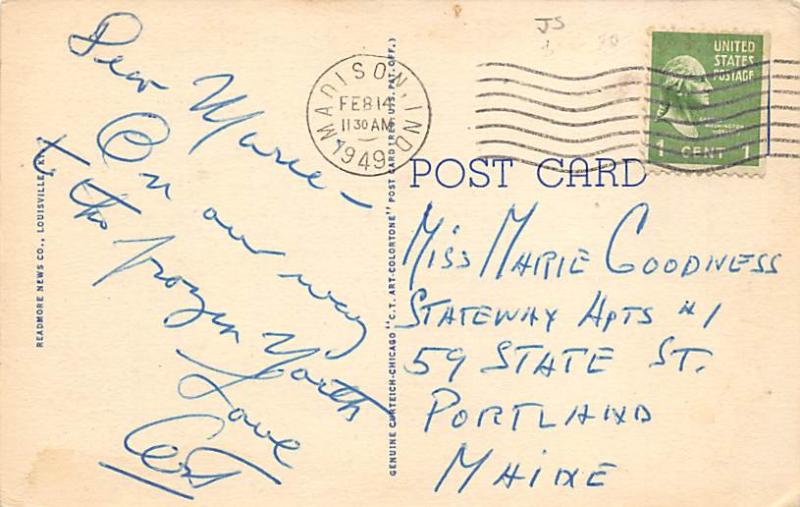 Churchill Downs,  Louisville, KY USA Horse Racing Old Vintage Antique Postcar...