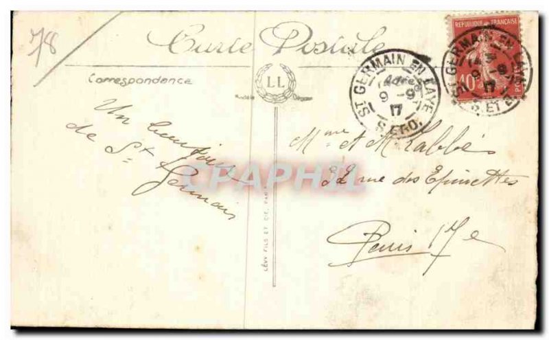 Old Postcard Saint Germain en Laye A thought