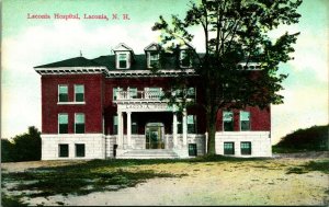 Hospital Building Laconia New Hampshire NH DB Postcard  D12