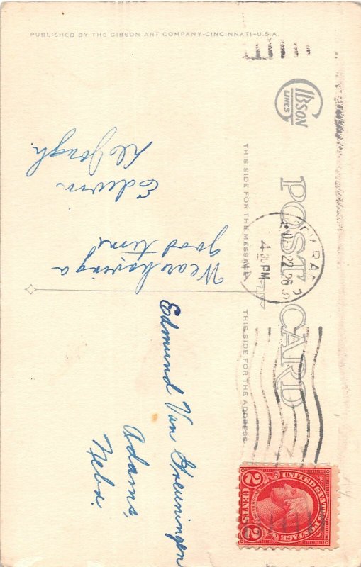 F39/ Santa Claus Merry Christmas Postcard c1910 Chimney Toys Snow 11