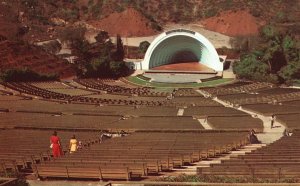 Vintage Postcard Hollywood Bowl Symphonies Under the stars California CA