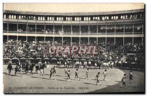 Old Postcard Bullfight Bullfight Salida Corrida de Toros of the Cuadrilla