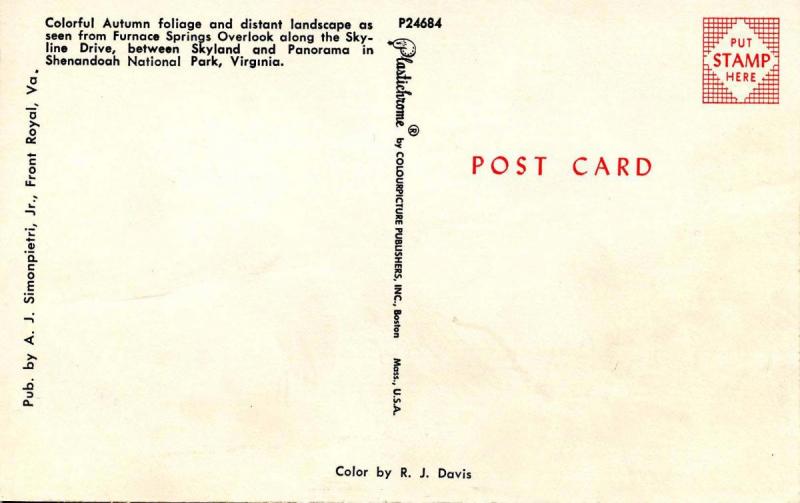 VA - Shenandoah National Park, Skyline Drive