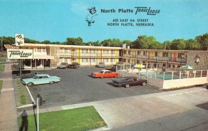 North Platte TRAVELODGE Nebraska Roadside c1960s Curteichcolor Vintage Postcard