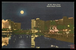 Moon Over Miami Beach, Miami, Fla