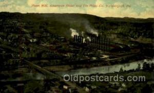 Sheet mill, Vandergrift, PA, Pensylvania, USA Mining Postcard Postcards  Shee...