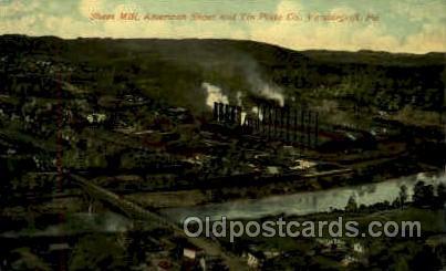 Sheet mill, Vandergrift, PA, Pensylvania, USA Mining Postcard Postcards  Shee...