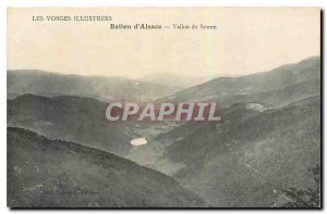 Old postcard Illustrated Vosges Ballon d'Alsace Vallon Sewen