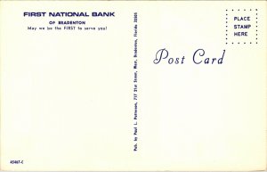 First National Bank Bradenton Florida fluido Station Wagon Postal Vintage UNP Vintage 