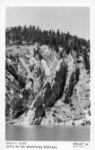 Montana Gates of the Mountains Devil's Slide Real Photo Antique Postcard J80798