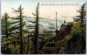 CA-California, Mount San Antonio From Top of Mt. Wilson, Rolling Hills, Postcard