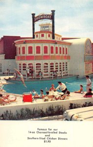 Las Vegas Nevada Hotel Showboat Swimming Pool Vintage Postcard JF685797