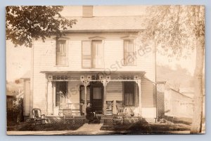 J87/ Quaker City Ohio RPPC Postcard c10 Cambridge Residence Blanche1695