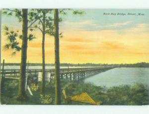 Divided-Back BRIDGE SCENE Biloxi Mississippi MS HJ1339