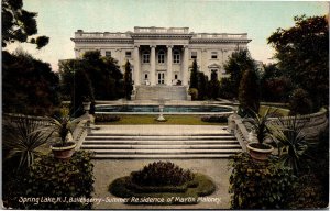 Postcard NJ Spring Lake -  Ballengerry - Summer Residence of Martin Maloney